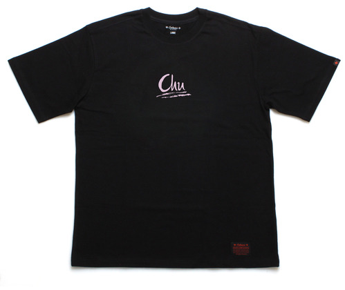 츄바스코 Chu logo crew neckBlack CHT16010
