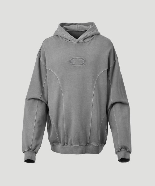 가릭스 Round incision pigment hoodie (Grey)
