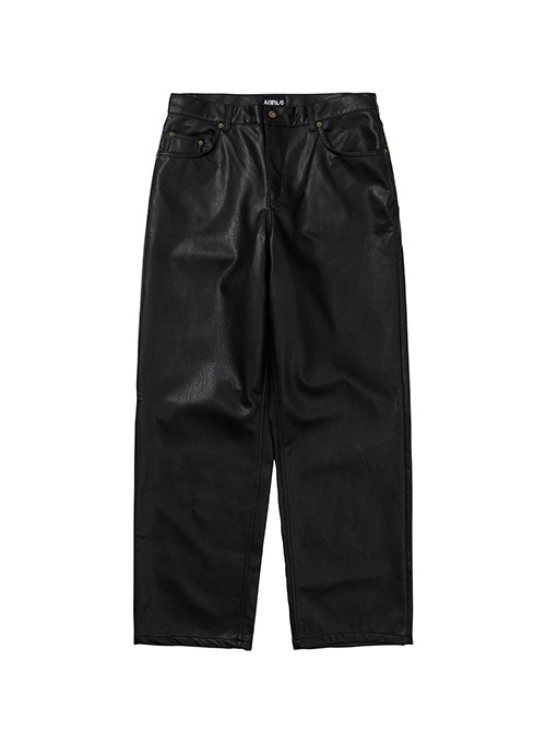 아조바이아조 Vegan Leather Pants [BLACK]