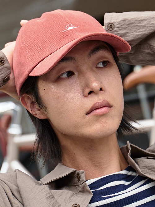 캐피디자인 SUNRISE BALL CAP (RED ORANGE)