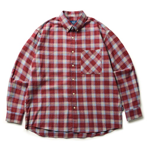 아노트 플란넬 체크 셔츠 레드 Flannel Check Shirt (Red)