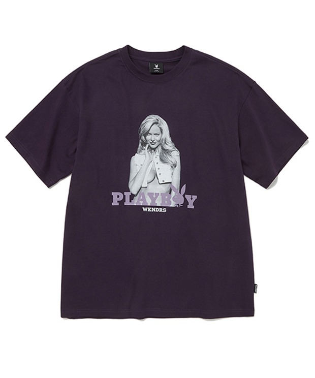 위캔더스 로즈 티셔츠 ROSE T-SHIRT [PLAYBOY] (Purple)