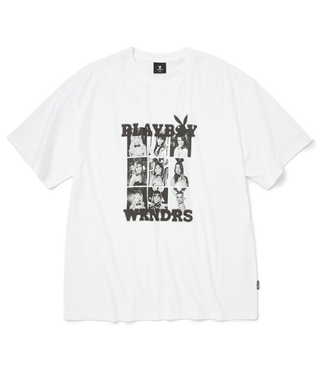 위캔더스 버니 걸스 티셔츠 BUNNY GIRLS T-SHIRT [PLAYBOY] (White)