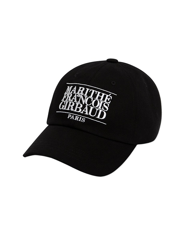 마리떼 MARITHE CLASSIC LOGO CAP (Black)