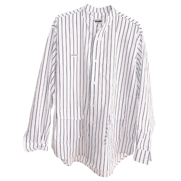 라운지 에이피티 Slip-On Shirt_Cobalt Stripe