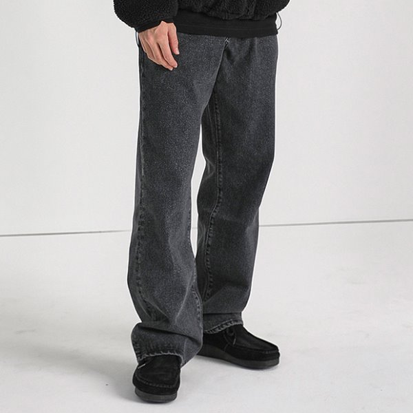 SSRLheritage semi-wide jeans / black