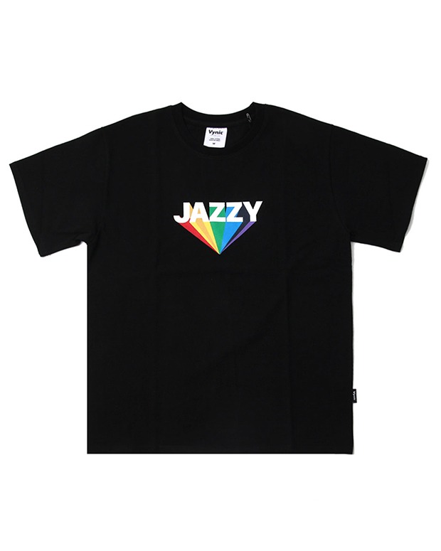 바이닉재지 로고 티셔츠 블랙VYNIC JAZZY TEE [BLACK]