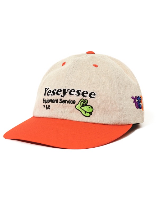 예스아이씨 Y.E.S 컴퍼니 캡 Y.E.S Company Cap (Beige/Orange)