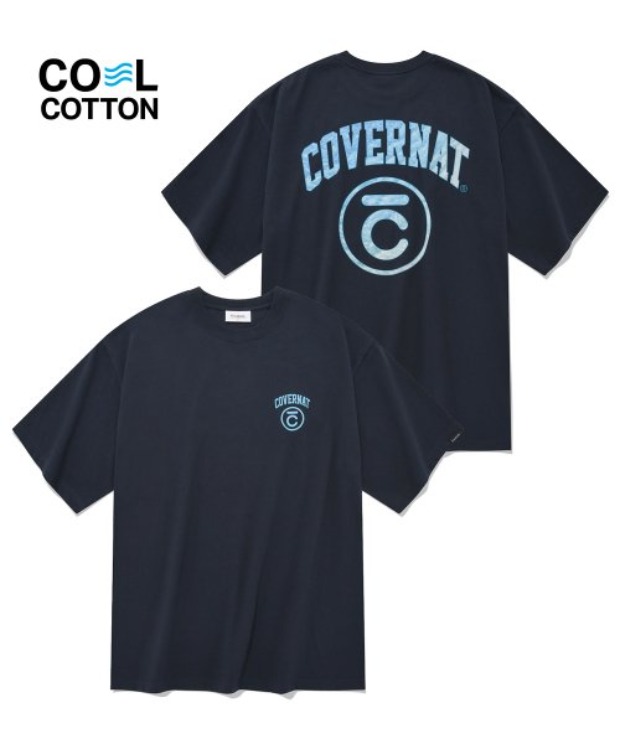 커버낫 오션 서클 C 티셔츠 네이비