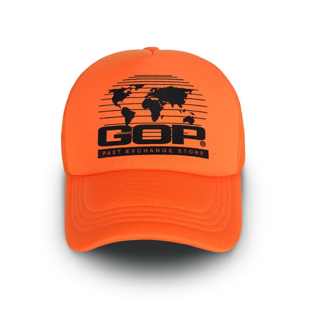 그램 아운스 파운드 GOP WORLD TRUCKER CAP_Orange