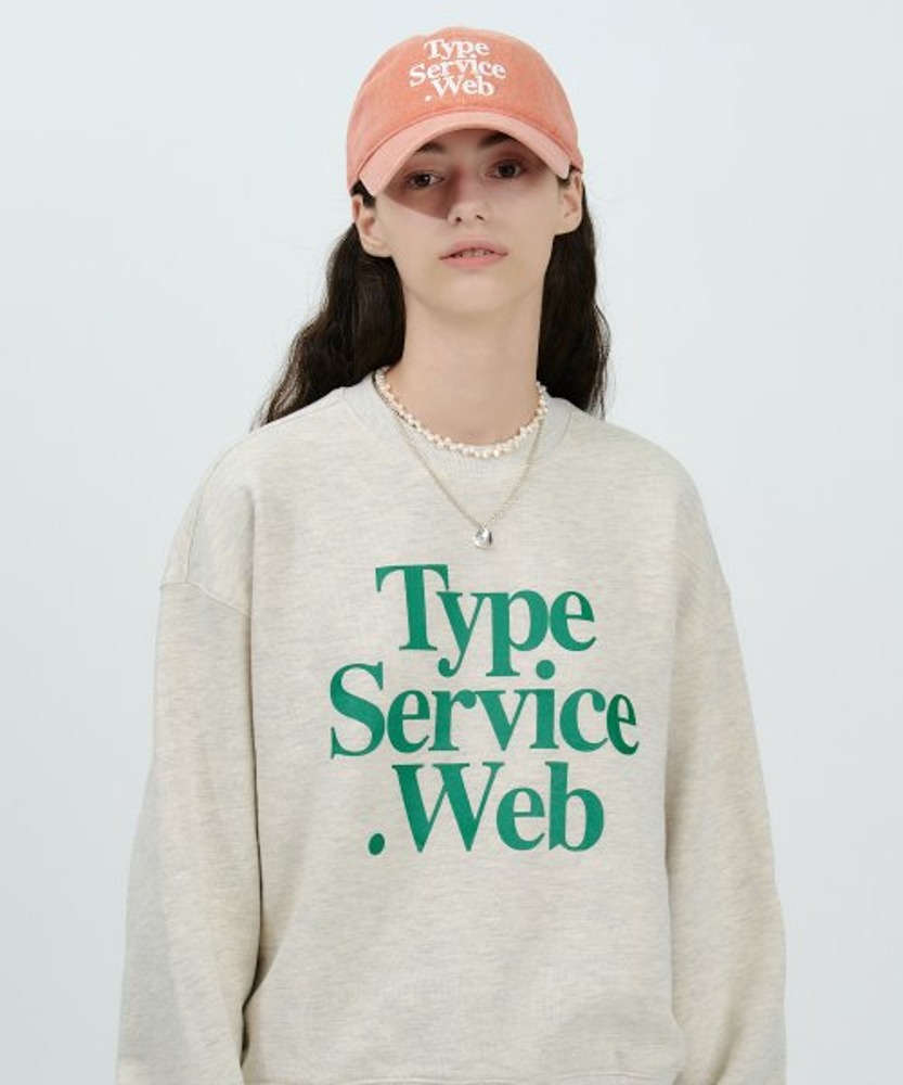 타입서비스 웹 맨투맨 Typeservice Web Sweatshirt (Oatmeal)