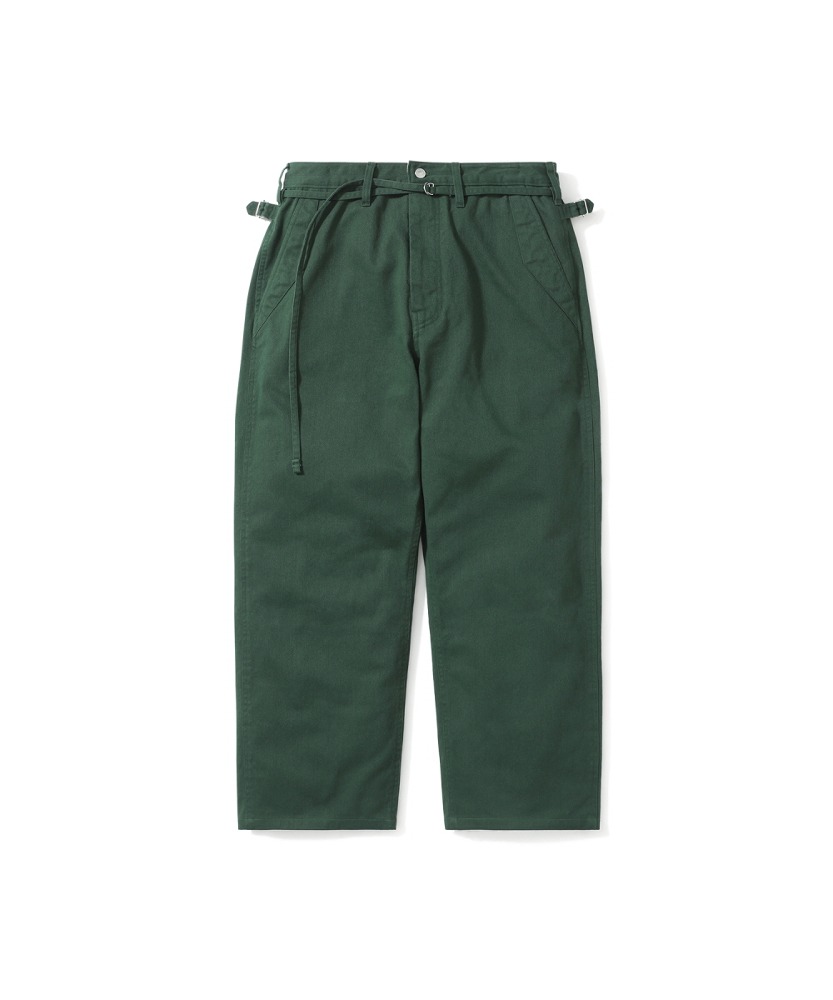 예스아이씨 나이브 벨티드 트윌 팬츠 Naive Belted Twill Pants (Green)