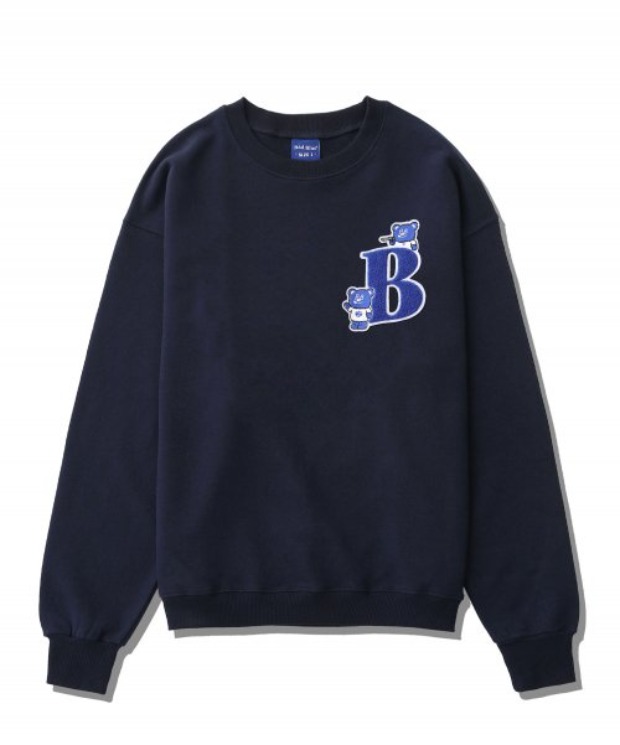 배드블루 B Patch Sweatshirt (Navy)