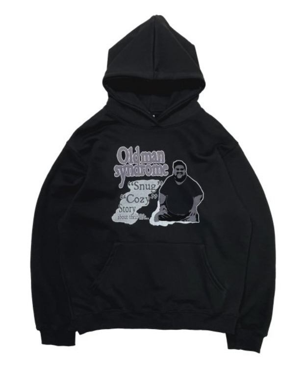 더콜디스트모먼트 TCM old man hoodie (Black)
