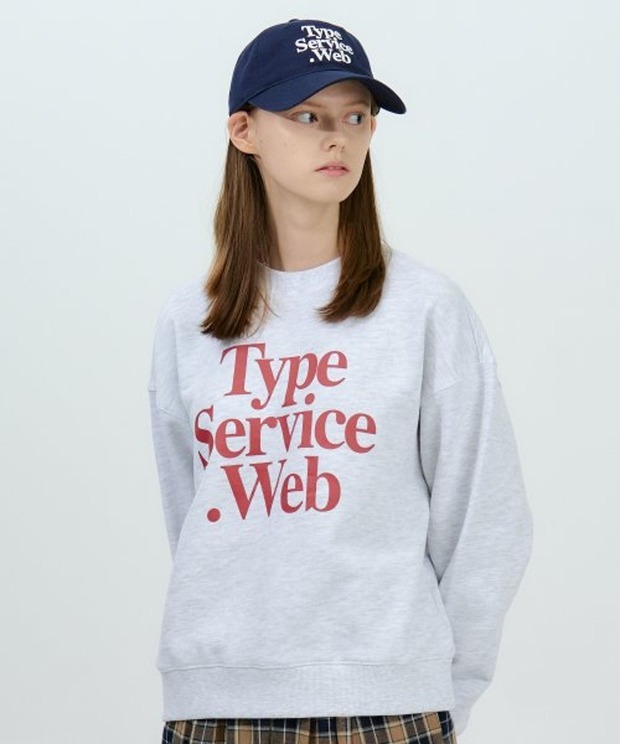 타입서비스 타입서비스 웹 맨투맨 Typeservice Web Sweatshirt (Melange Gray)