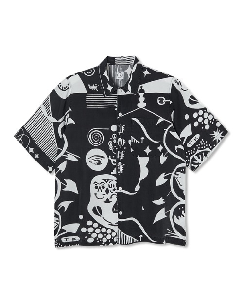 폴라 스케이트 스파이럴 셔츠 Spiral Shirt (Black/White)