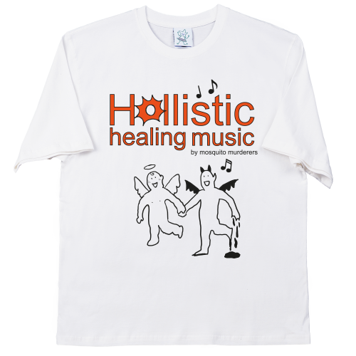 모스키토 머더러스 HOLLISTIC HEALING MUSIC T-SHIRT (White)