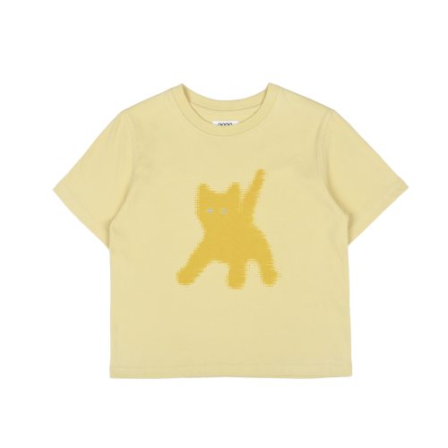 에이이에이이 플래쉬드 켓츠 아이 크롭 티셔츠 Flashed Cats Eye Crop T-Shirts (Yellow)