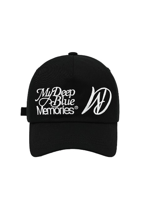 마이딥블루메모리즈 MM DOUBLE LOGO CAP (Black)