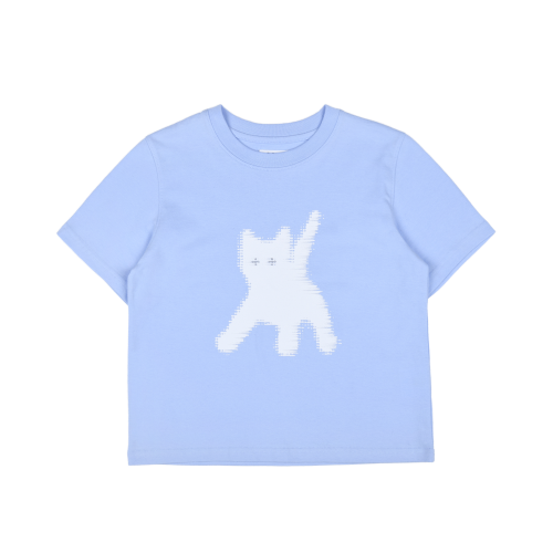 에이이에이이 플래쉬드 켓츠 아이 크롭 티셔츠 Flashed Cats Eye Crop T-Shirts (SkyBlue)