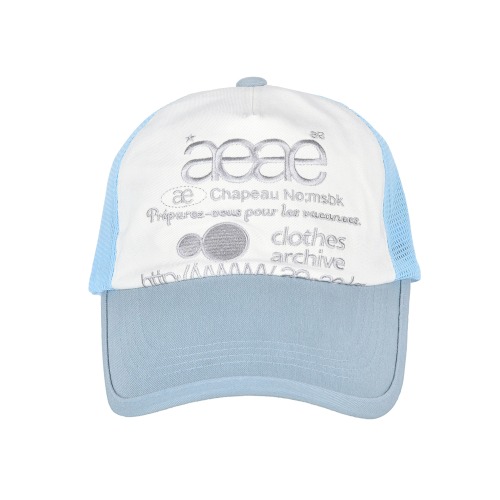 에이이에이이 웹 로고 매쉬캡 AEAE Web Logo Mesh Cap (Sky Blue)