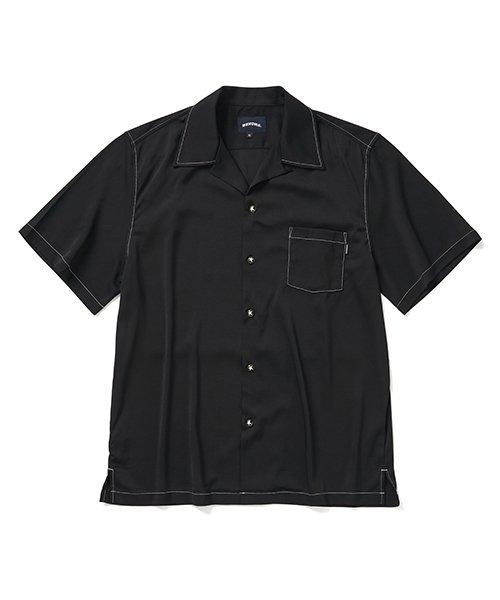 위캔더스 콘트레스트 스티치 셔츠 CONTRAST STITCH SHIRT (Black)