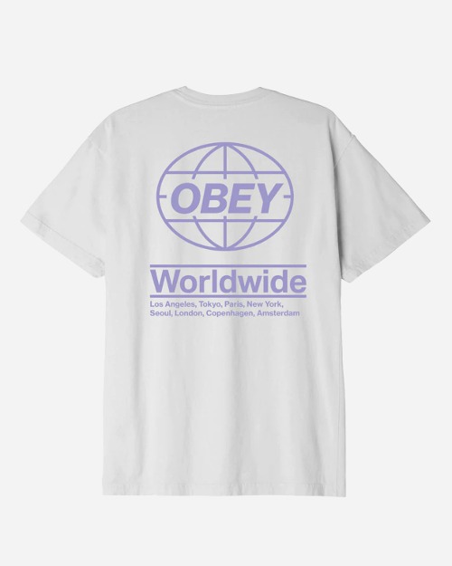 오베이 글로벌 반팔티 OBEY GLOBAL (White)