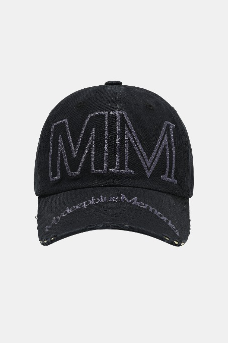 마이딥블루메모리즈 MM VINTAGE WASHING BALL CAP (Black)