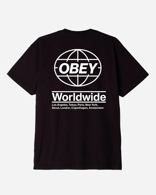 오베이 글로벌 반팔티 OBEY GLOBAL (Black)