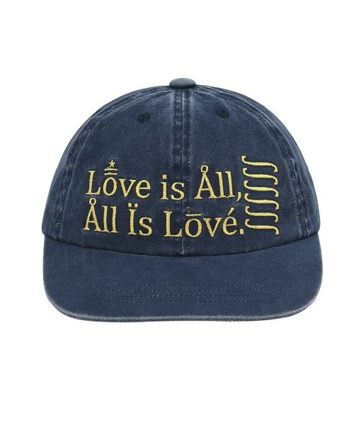 마이딥블루메모리즈 Love Is All washed cap (navy)