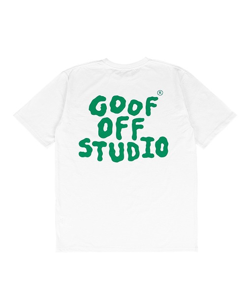 구프오프스튜디오 MAIN LOGO T - SHIRT ( White - Green )