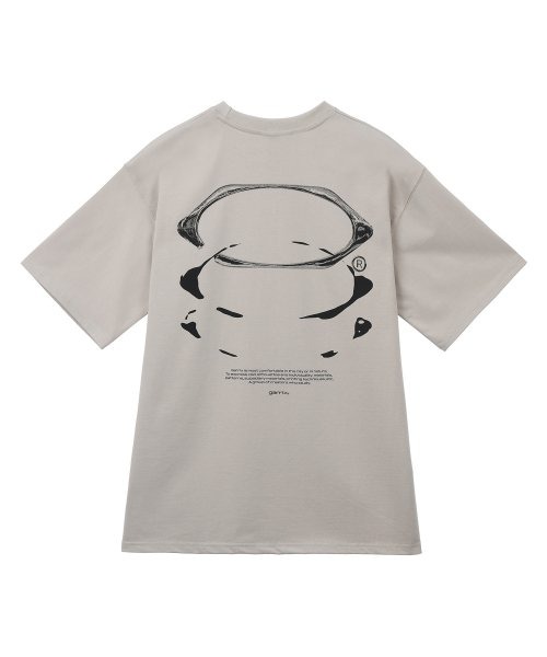 가릭스 Logo afterimage T-shirts (Light Khaki)