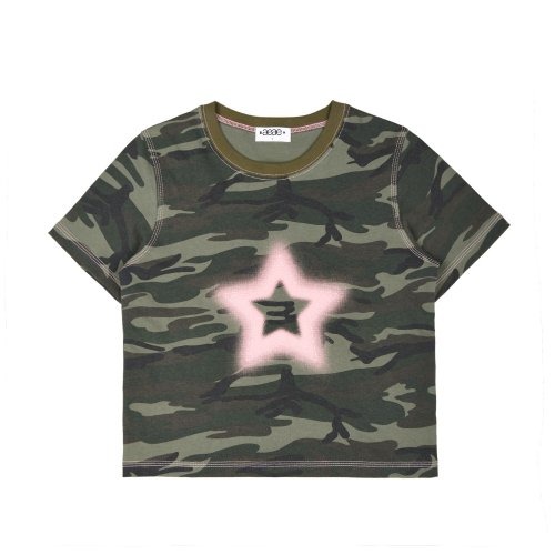 에이이에이이 리버시블 하프톤 스타 반팔티 AEAE Reversible Half-Tone Star T-Shirts (W) (Camo)