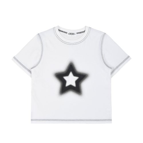 에이이에이이 리버시블 하프톤 스타 반팔티 AEAE Reversible Half-Tone Star T-Shirts (W) (White)