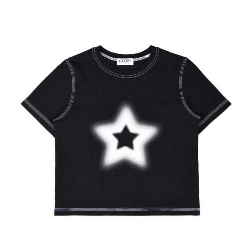 에이이에이이 리버시블 하프톤 스타 반팔티 AEAE Reversible Half-Tone Star T-Shirts (W) (Black)