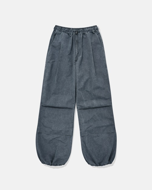 카락터 Pigment nylon pants / Dark blue