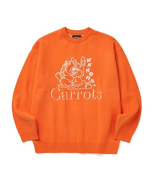 위캔더스 캐롯츠 니트 스웨터 CARROTS KNIT SWEATER (Orange)