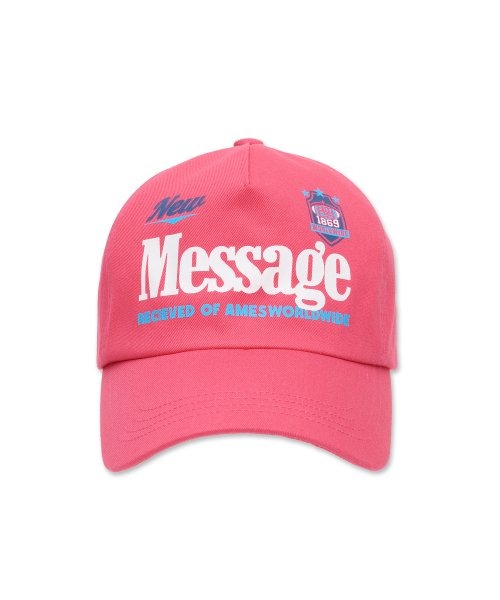 아메스 월드와이드 MESSAGE BALL CAP (Pink)