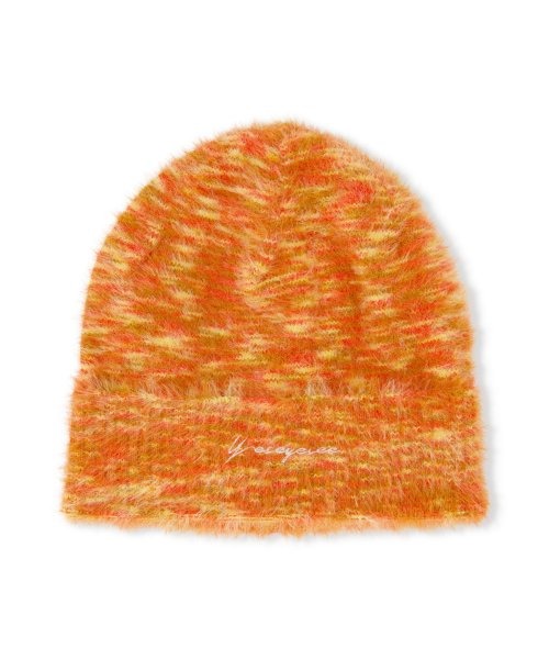 예스아이씨 헤어리 니트 비니 Hairy Knit Beanie (Orange)
