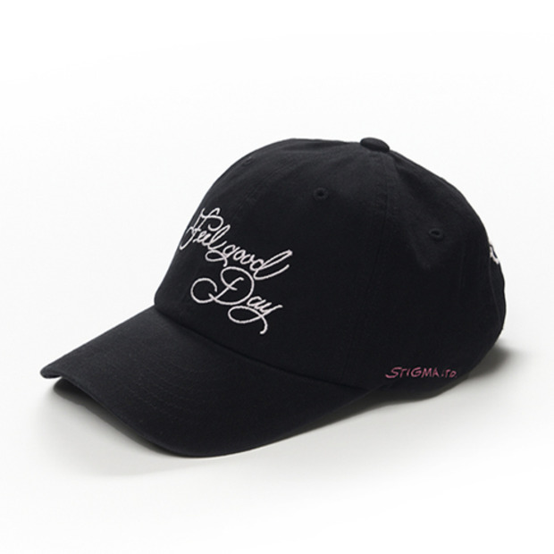 스티그마 FLOWER PIGMENT BIOWASHED BALL CAP BLACK