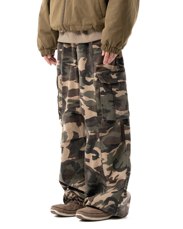 아캄 Camouflage Twill Cargo Pants (Desert Sand)