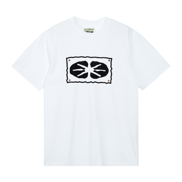 이알티알 Star Logo Nail 1/2 T-Shirt (White)