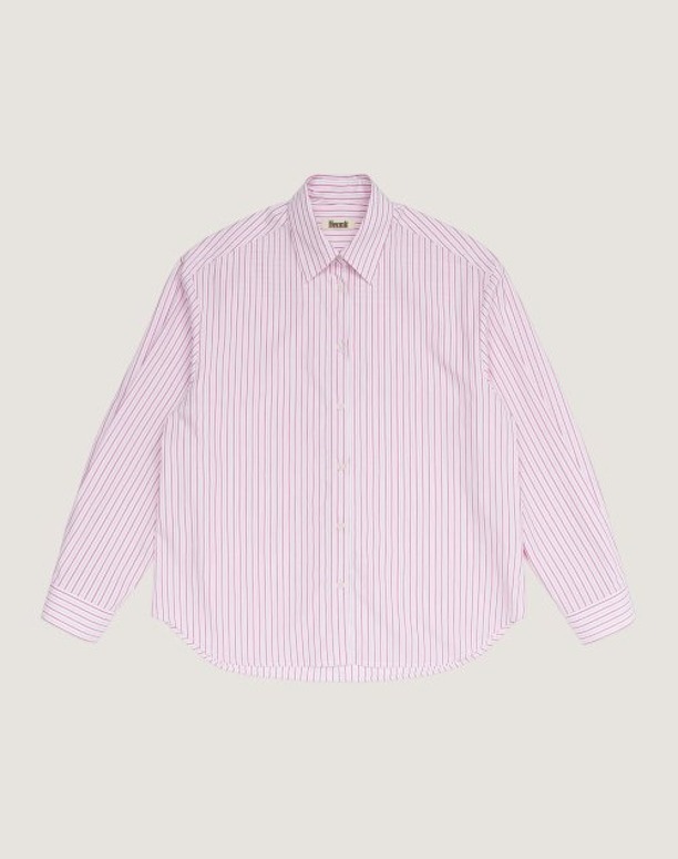 헤니트 Stripe Shirt (Pink)