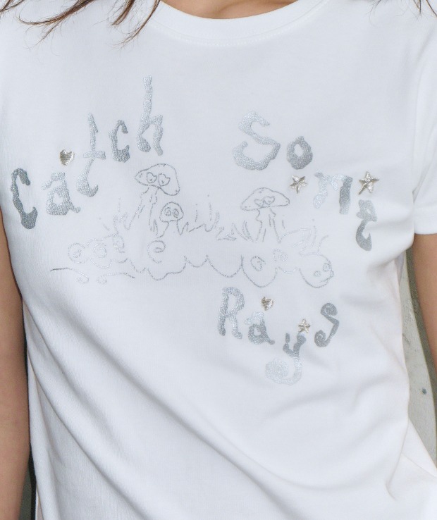 타입서비스 캐치 엠브로이더리 티셔츠 CATCH EMBROIDERY T-SHIRT (White)