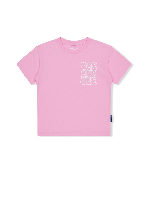 예스아이씨 C 로고 키즈 반팔티 C-Logo Kids Tee (Pink)