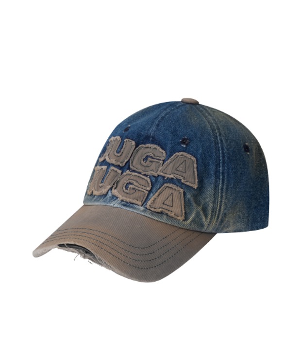 이우가마카라스 WASHED PATCH BALL CAP (Blue)
