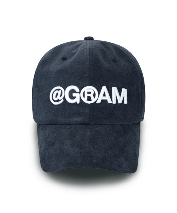 그램 아운스 파운드 GRAM BOLD LOGO 6-PANEL CAP (Blue)