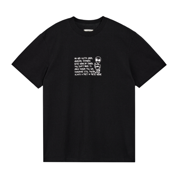이알티알 ERTR AREA 1/2 T-Shirt (Black)