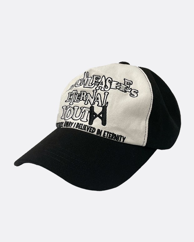 휴이 HOPE UNLEASHES ETERNAL YOUTH CAP BLACK/WHITE