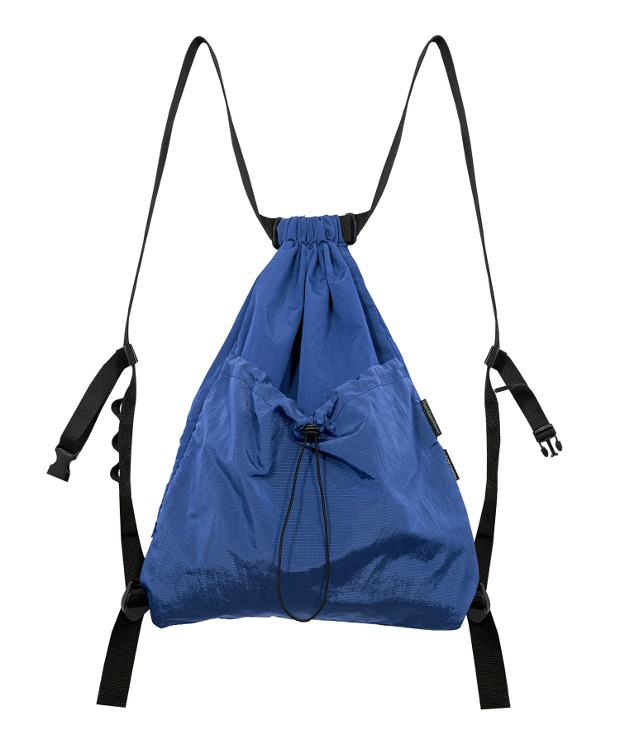 러닝하이 [PB x RNHI] METAL RIPSTOP BUCKLE GYM SACK (with Pouch bag) (BLUE)